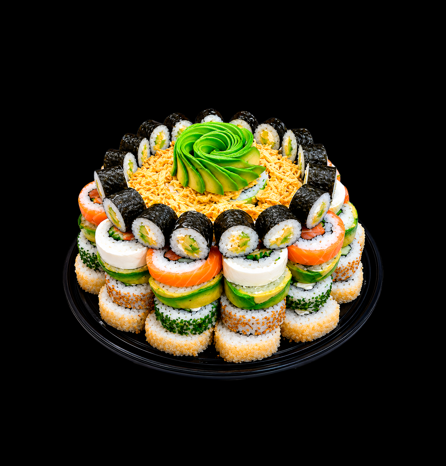 Torta sushi PREMIUM – 100 piezas